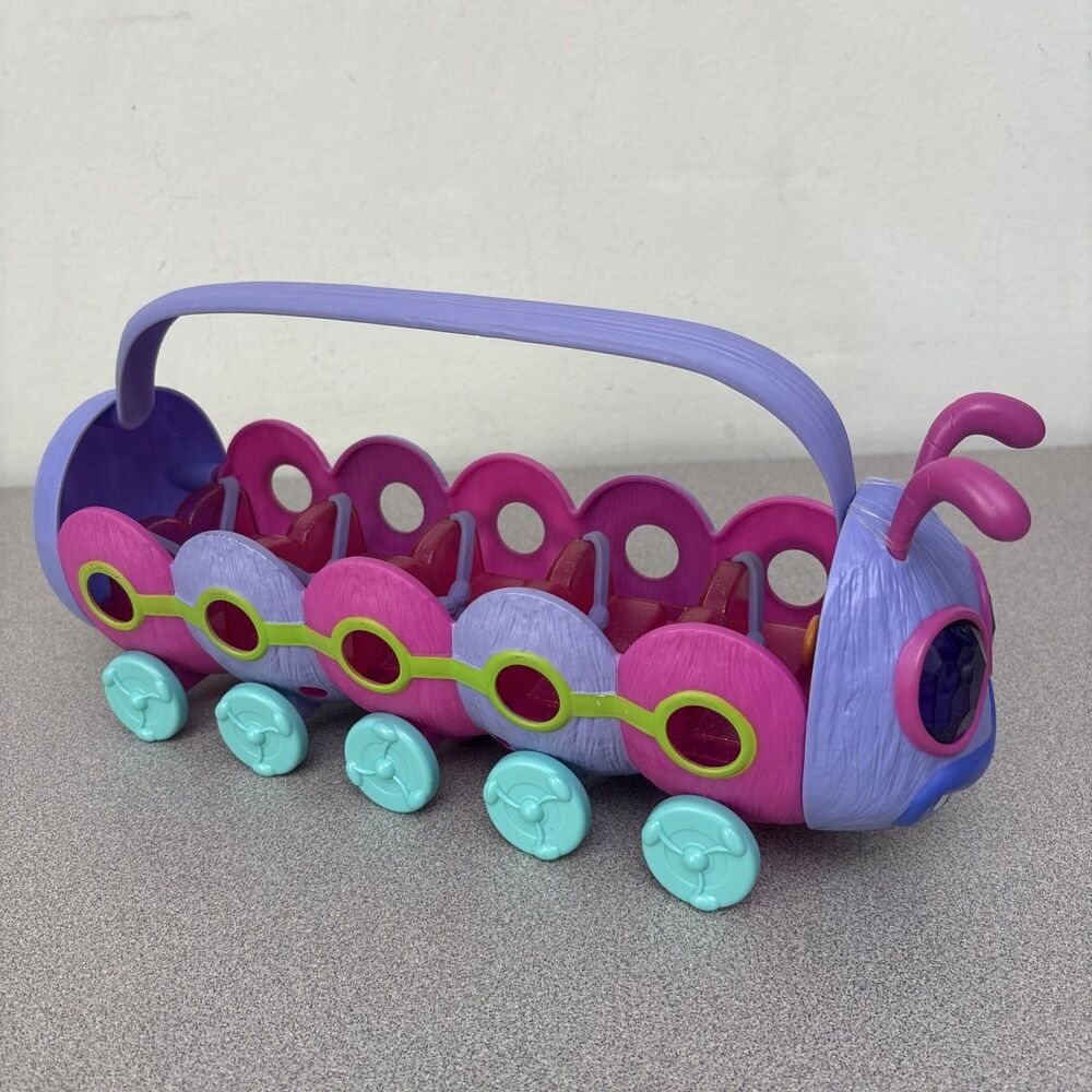 DreamWorks Trolls Caterbus Rolling‎ Playset Vehicle Purple Pink 13" Toy